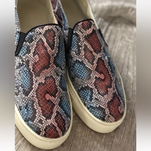 The Flexx size 9.5 blue & pink platform Python platform slip on sneaker leather - Picture 7 of 11